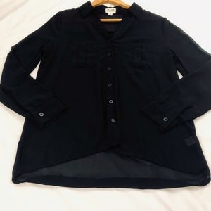The Arte Zenana button down shirt black M